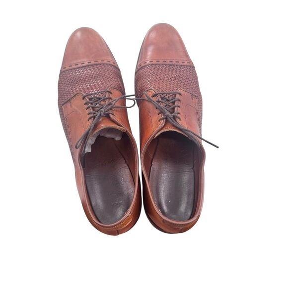 Allen Edmonds New Orleans Brown Braided Weave Cap Toe Leather Shoes - 10.5 B main image 15